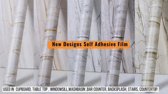 3D Marble Self Adhesive Home Decoration PVC Window Decorative Film