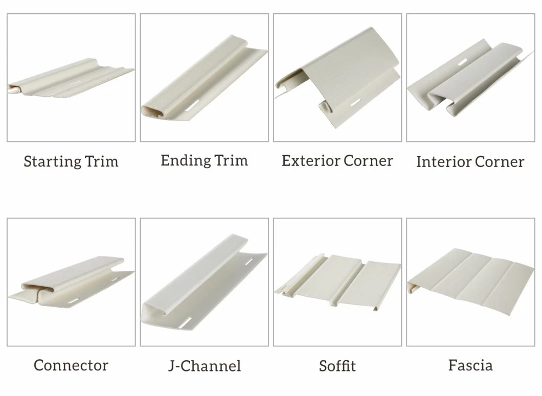 PVC Anti-Aging Siding ASA Co-Extrusion Type Vinyl Siding for Decoration