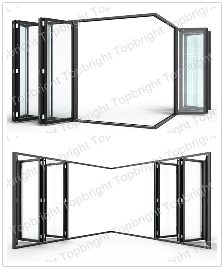 Practical Affordable Soundproof Graphic Design Metal PVC Interior Folding Door