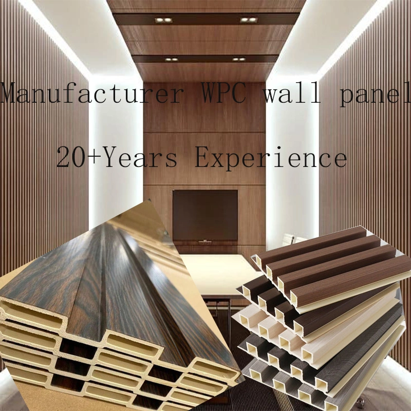 Factory Indoor Decor Ceiling Partition Wood Plastic Wall Board WPC Wall Panel for Interior