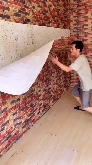 Easy Intsall Self-Adhesive PE Foam 3D Wall Stickers for Shops Wall Decoration