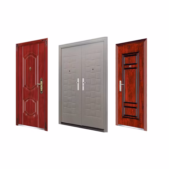 Basic Customization Water Proof Fire Rated Swing Sliding Wooden Interior Glass Sliding Custom French Folding Internal MDF Solid Wood PVC Bathroom Door Design