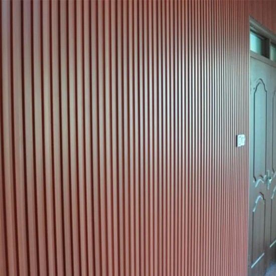 Wooden Grain Exterior Luxury Fluted WPC Wall Panel Outdoor Wall Cover Wall Cladding