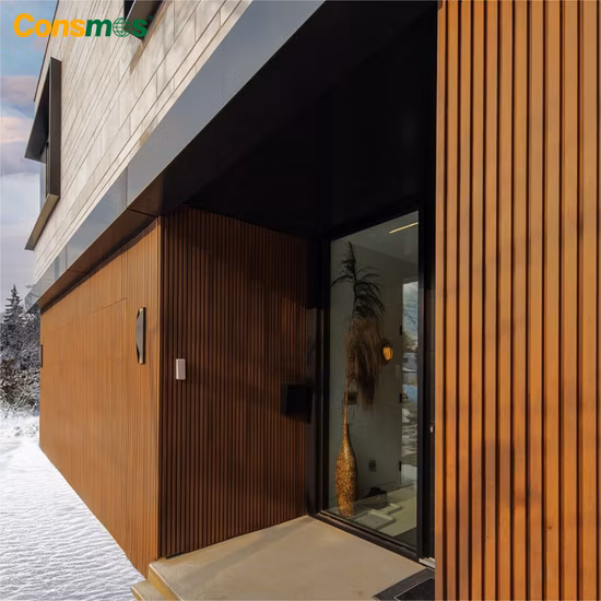 Fireproof Outdoor WPC Wall Cladding Home Decoration Materials Wood Plastic Composite Siding